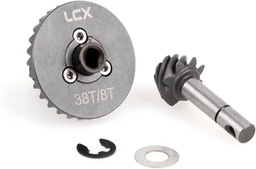 Miniatura 4 de LCX Carreras 1/10th RC Crawler Car Heavy Duty AR44 Bevel Gear Set 30T/8T para Axial SCX10 II 90046 90047 SCX10 III Capra UTB, actualizaciones Piezas