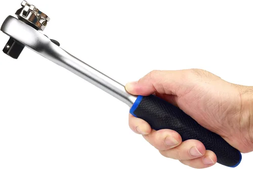 Miniatura 6 de Ascend Tools Trinquete de rueda fácil, unidad de 1/2 pulgada, acción de trinquete de 72 dientes, cabezal de liberación rápida, rotador, giratorio