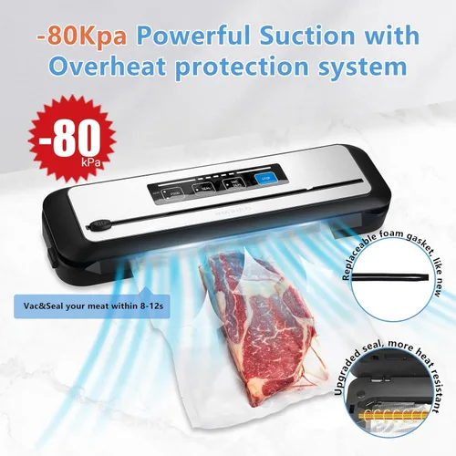 Miniatura 9 de INKBIRD WIFI Sous Vide Cooker ISV-200W Bundle con máquina selladora al vacío INK-VS01, kits Sous-Vide de 1000W, circulador de inmersión para Sous
