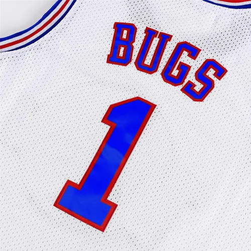 Miniatura 9 de Mens Bugs #1 /Lola #10 Halloween Bunny Jersey Space Movie Squad Basketball Jersey Sports Shirt White XS-XXL