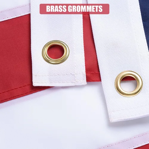 Miniatura 3 de Banderas estadounidenses para exteriores 3x5, bandera de EE. UU. resistente para exteriores, fabricada en tela Oxford 210D, estrellas bordadas