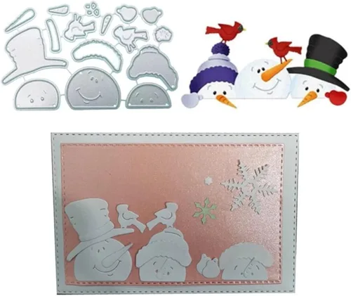 Miniatura 31 de Plantillas de corte de metal para Navidad DIY, plantilla de estampado en relieve para álbum de recortes, creación de tarjetas, molde para álbum