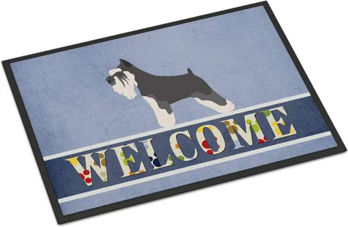 Miniatura 150 de Caroline's Treasures BB8321JMAT - Felpudo de bienvenida Berger Picard de 24 x 36 pulgadas, tapete azul para puerta delantera, para interiores