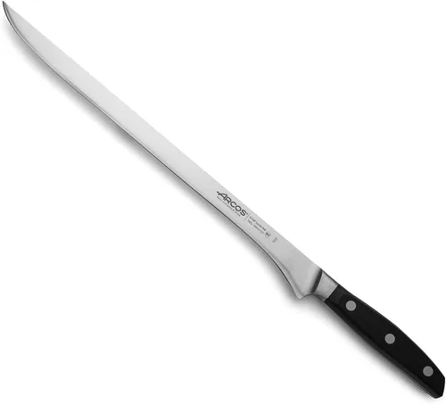 Miniatura 11 de Arcos Cuchillo deshuesador de acero inoxidable nitrum de 6 pulgadas y hoja de 6.299 in. Cuchillo de carnicero profesional para cortar huesos