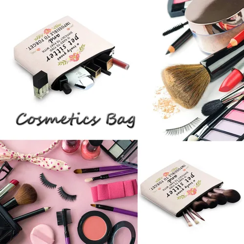 Miniatura 3 de WCGXKO Cuidado de mascotas Regalo de cuidado de mascotas Regalo de agradecimiento Regalo de despedida Regalo con cremallera Bolsa de cosméticos