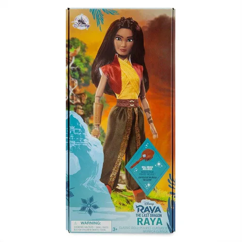Miniatura 8 de Disney Store - Muñeca clásica oficial de Raya de Raya y el Último Dragón, de 11 ½ pulgadas, incluye cepillo, juguete totalmente articulado en un