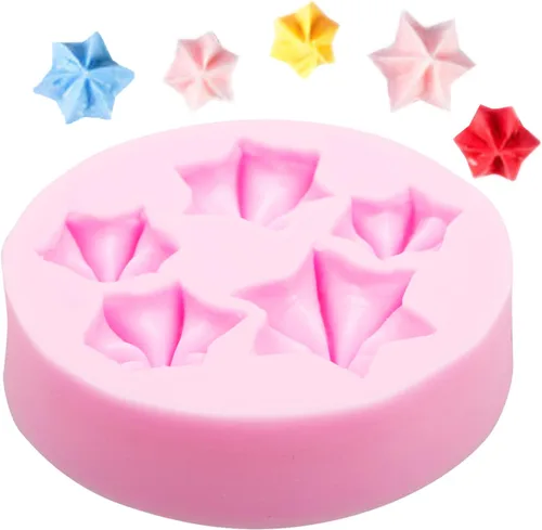 Miniatura 8 de Moldes de silicona para cupcakes en forma de crema, forma de corazón y estrella, para decoración de tartas para cumpleaños, fiesta temática, postre