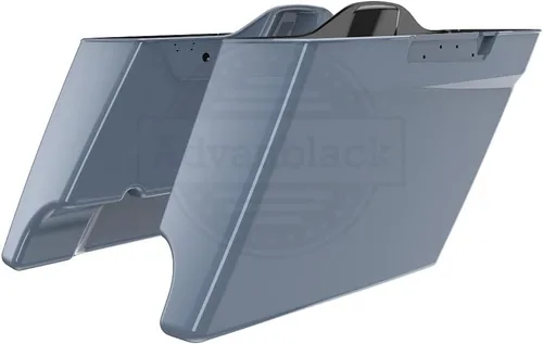 Miniatura 99 de Alforjas de motocicleta aptas para Harley Touring FLH 2014+ - Whisky ámbar, accesorios de perillas, bolsas rígidas estiradas