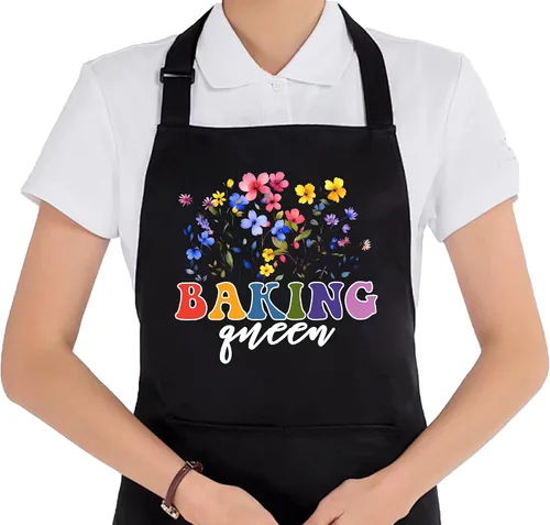 Grandma Aprons for Women with Pockets, Mother's Day Gifts for Grandma from Grandkids Waterproof Adjustable