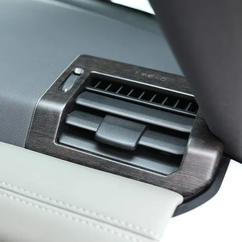 Miniatura 3 de YIWANG ABS roble madera grano tablero aire acondicionado ventilación interior accesorios para Land Rover Defender 110 Defender 130 2020
