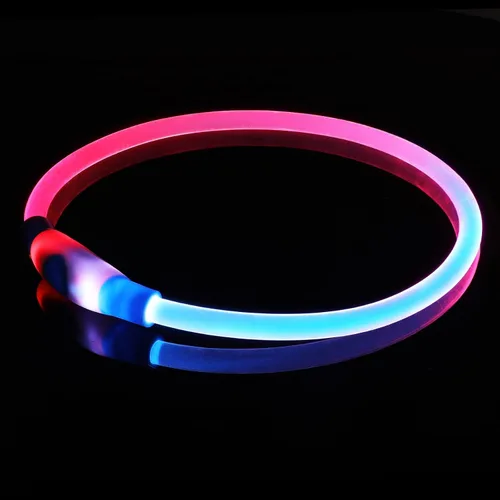 Miniatura 7 de Colaseeme Collar de perro con luz LED, collar de perro con luz, recargable por USB, TPU brillante, luz de seguridad, luces para perros medianos