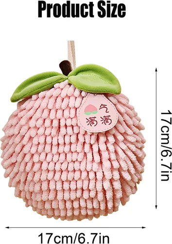 Miniatura 7 de Juego de 2 toallas de mano de felpilla mullidas para colgar, suaves, absorbentes, de secado rápido, para baño y cocina, toallas de mano suaves