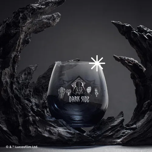 Miniatura 7 de JoyJolt Star Wars Dark Side - Juego de 4 vasos sin tallo, 15 onzas, vasos de cocina con General Grievous, Kylo Ren, Darth Vader, el emperador