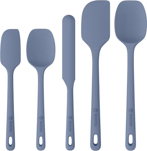 Miniatura 12 de ChefAide - Juego de 4 espátulas de silicona, espátulas de goma de grado alimenticio, con mango fuerte y agarre ergonómico, resistentes al calor