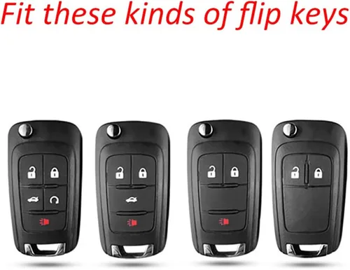 Miniatura 2 de Funda para llavero Chevy con llavero, carcasa protectora de TPU premium de protección completa para Equinox Camaro Cruze Malibu Sonic Impala Buick