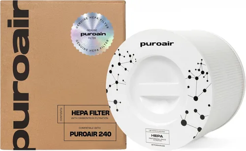 PuroAir 240 Filtro de Reemplazo - Filtros HEPA hasta 99.9% de Humo, Polen, Polvo y Contaminantes Domésticos Comunes - Filtro de Aire HEPA de