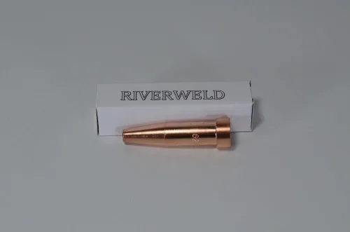 Miniatura 6 de Puntas de corte de acetileno 6290 tamaño 00 y 6290-00 para soplete de cortador de oxígeno oxicombustible hecho de cobre, paquete de 2