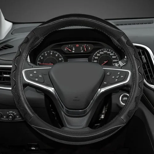 Miniatura 2 de Funda para volante GIANT PANDA para Chevy Silverado - Funda para volante de coche para Chevrolet Colorado Tahoe - Negro