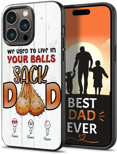 Miniatura 20 de Fundas de teléfono personalizadas para papá y niños, huellas compatibles con iPhone 15, 14, 13, 12, 11 Pro Max, Samsung Galaxy S23 S22 S21 S20