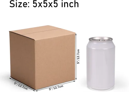 Miniatura 2 de CRUGLA 40 Paquetes Cajas de Envío 5x5x5 para Pequeñas Empresas, Cajas de Cartón Corrugado a Granel para Envío Empaque Correo
