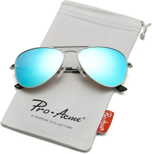 Miniatura 3 de Pro Acme Gafas de sol polarizadas pequeñas de aviador para niños y niñas marco de metal ligero de 2 a 10 años