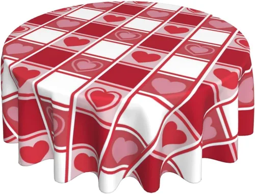 Miniatura 34 de 4th of July Tablecloth Square 60x60 Inch,Red White Buffalo Plaid Check Blue Patriotic Stars Table Cloth,Stain Resistance Polyester Independence Day