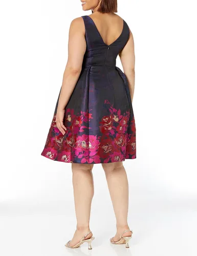 Miniatura 3 de Adrianna Papell Vestido Jacquard Border para mujer