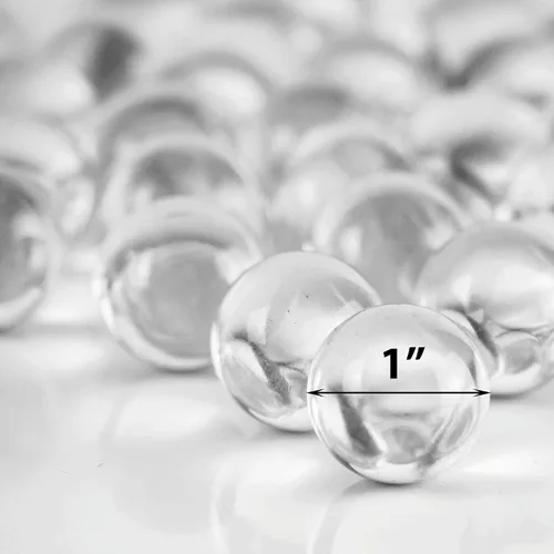 Miniatura 4 de CYS EXCEL Rellenos de jarrón de piedras preciosas de mármol de vidrio de 1 pulgada Múltiples opciones de color Cuentas de mármol de vidrio