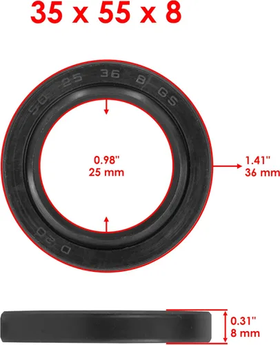 Miniatura 4 de Caltric Kit de rodamientos y sellos de buje de vástago de dirección compatible con Yamaha Raptor 660R YFM660R 2001-2005