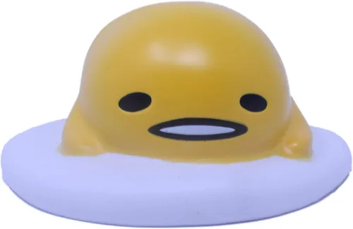 Gudetama "Lazy Egg" Mega SquishMe 7″ Juguete para ansiedad de altura lenta, espuma viscoelástica blanda para aliviar el estrés, regalo para niños y