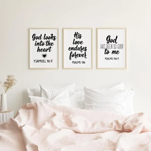 Miniatura 2 de Sabary 12 piezas de calcomanías de versículos bíblicos para pared, calcomanías de escritura religiosa, arte de pared cristiano, citas inspiradoras