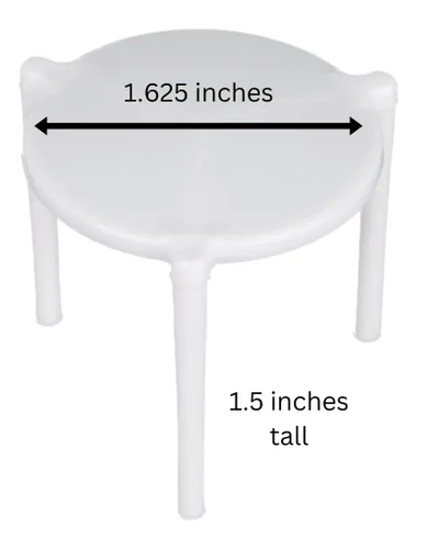 Miniatura 4 de bark and lindy Soporte para guardar pizza - Trípode de plástico blanco para soporte de caja de pizza (25)
