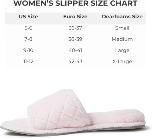 Miniatura 5 de Dearfoams Beatrice Terry Side Gore - Pantuflas para mujer