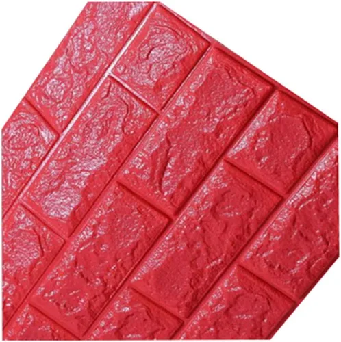 Miniatura 9 de Calcomanías de pared de ladrillo impermeables 3D de 27.56 x 11.81 pulgadas, paneles de pared autoadhesivos de espuma para TV, sala de estar