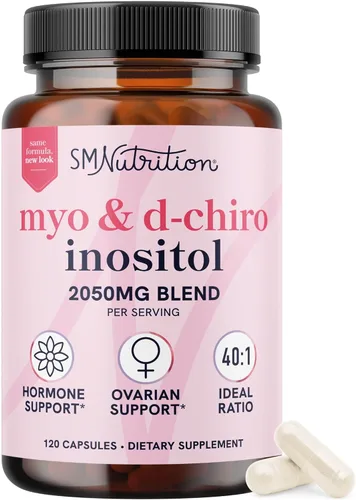 Miniatura 12 de Myo-inositol y D-Chiro Inositol en polvo Equilibrio hormonal para mujeres Proporción ideal 40:1 Myo 2000 mg, D Chiro 50mg Regula el ciclo