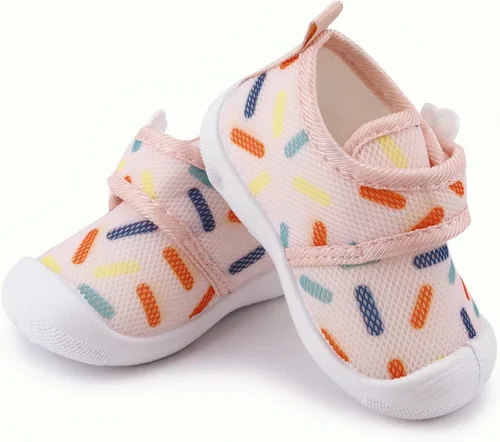 Miniatura 7 de WILLFUN Zapatos chirriantes para bebés, niños y niñas, tenis para primeros caminos, suela suave, para niños pequeños de 0 a 3 años