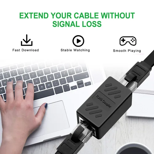 Miniatura 7 de Y.D.F Acoplador RJ45 impermeable IP68, acoplador Ethernet de cobre puro blindado, acoplador Gigabit IP68 impermeable Ethernet al aire libre conector