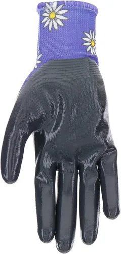 Miniatura 5 de Mud Grip - Guantes de jardinería para mujer con revestimiento de nitrilo plano y revestimiento de nitrilo Violeta