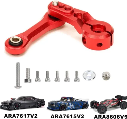 Miniatura 2 de Aluminio 25t servo bocina y dirección Linkages Actualizaciones Parte para Arrma 1/7 Infracción Felony Limitless 1/8 KRATON Notorious Outcast Talion