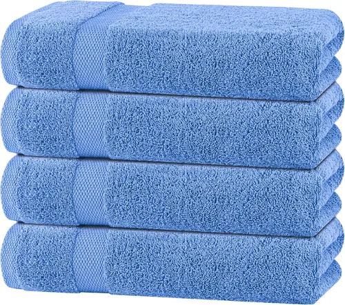 Miniatura 22 de Toallas de mano blancas clásicas para baño [paquete de 12] Toallas de mano de algodón a granel para gimnasio, cocina y spa, 16x27 pulgadas, toallas