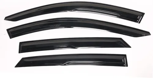 IKON MOTORSPORTS, Viseras de ventana compatibles con Hyundai Elantra Sedan 2021-2023, 4 viseras de ventana, deflector de protección contra la