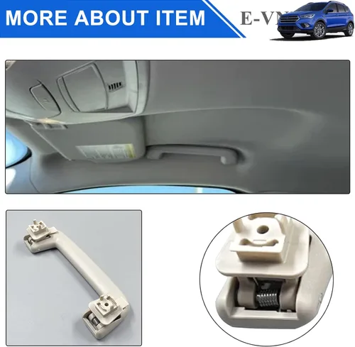 Miniatura 3 de Mango de agarre delantero compatible con Ford Escape 2012-2019 Fcous 2012-2018 Reemplazo de mango interior 7S7Z-5831406-AA
