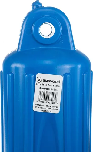 Miniatura 4 de Attwood 9356D1 - Guardabarros ovalado de lado suave con extremos reforzados de pared gruesa