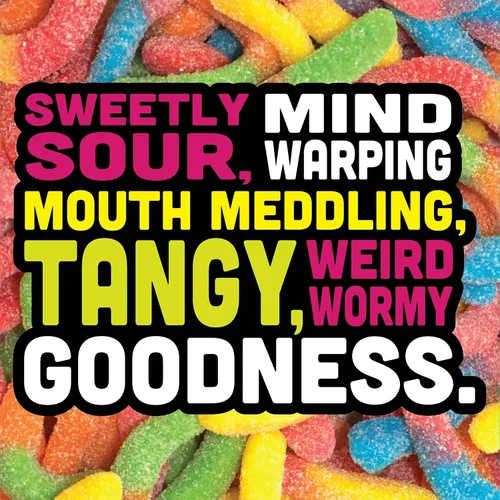 Miniatura 5 de Trolli Sour Brite Crawlers, dulces, cereza-limón, fresa-uva y naranja-lima, dulce y agrio, gusanos de goma, 7.2 oz