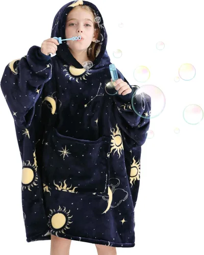 Miniatura 26 de Aemilas Wearable Blanket Hoodie - Warm Sherpa Blanket Sweatshirt as Gifts for Adult Women Mom Men, One Size Fits All