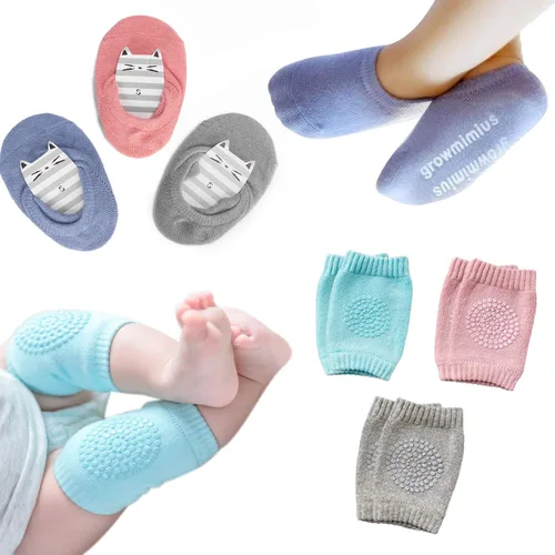 Miniatura 9 de BOSONER Calcetines antideslizantes para bebés, niños y niñas, el mejor regalo para bebés, rodilleras unisex para bebés y niños pequeños