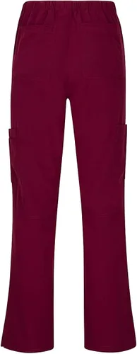 Miniatura 5 de Natural Uniforms Conjunto de top elástico con cuello en V y pantalón cargo para mujer