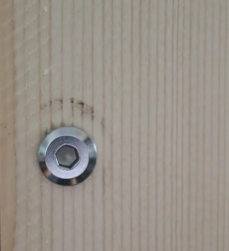 Miniatura 7 de Tornillos de cabeza Allen avellanados con remache M8 x 3.937 in, tornillos de conexión para muebles, acero inoxidable 304