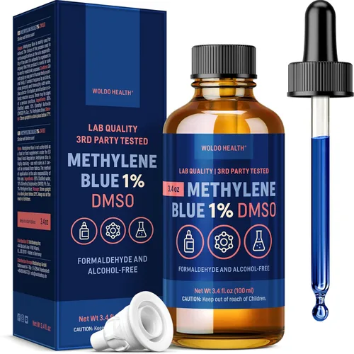 Miniatura 11 de WoldoHealth Gotas de Azul de Metileno 1% 3.4 Fl Oz - Alta pureza, ingredientes de grado farmacéutico USP, probados por terceros, sin formaldehído