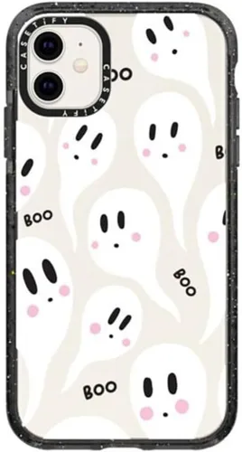 Miniatura 68 de CASETiFY Impact - Funda para iPhone 11 - Flower Power Retro - Negro Transparente